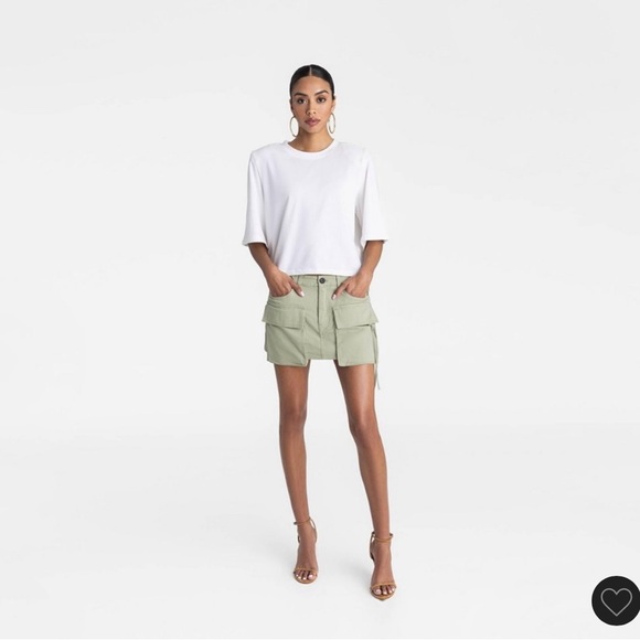 Sage Green Women's Cargo Shorts - Picture 1 of 3